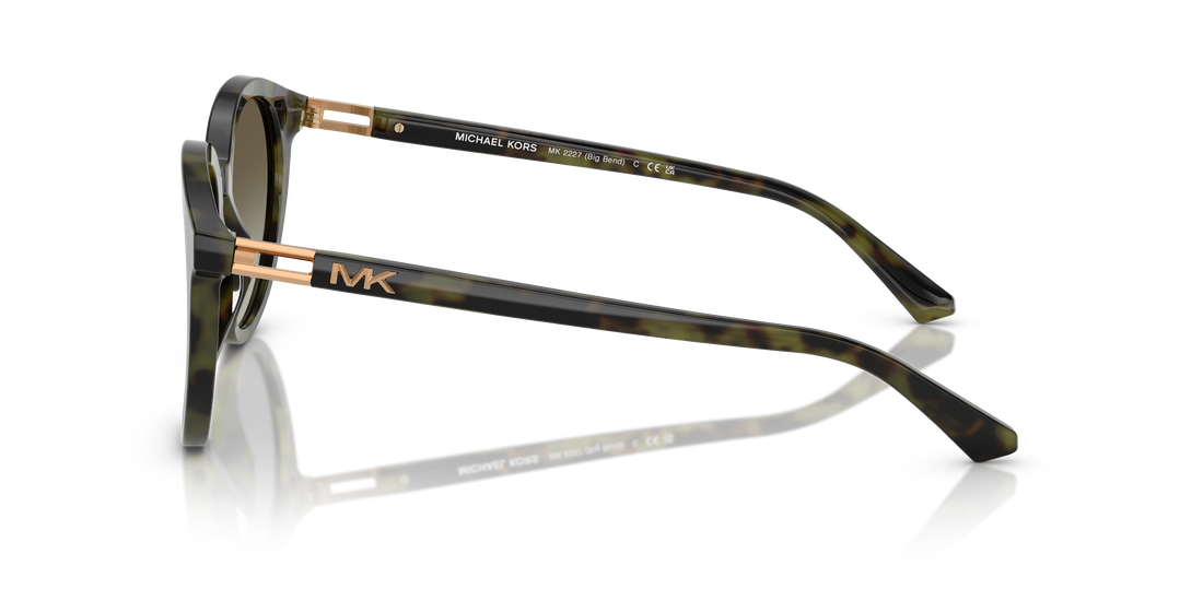 Sonnenbrillen michael kors mk2227 big bend 39433m verde round masculino größe 53mm - Detailansicht