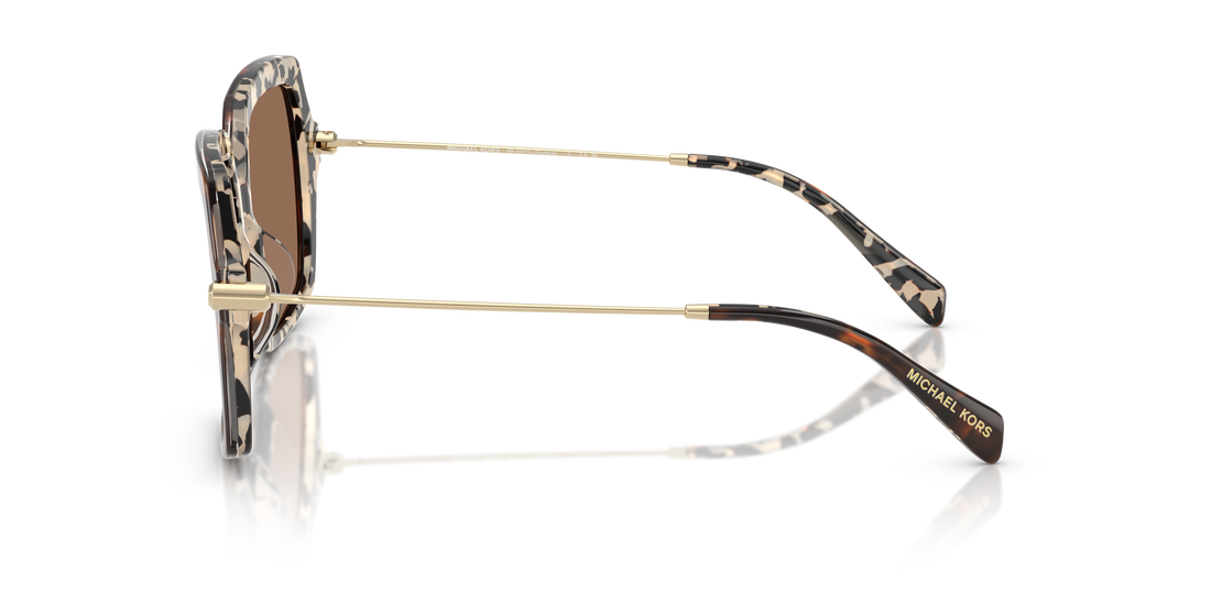 Occhiali da sole michael kors mk2247u quogue 395173 havana square femenino taglia 55mm - Vista dettagliata