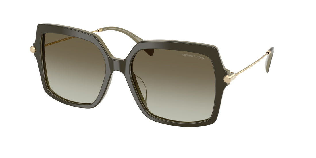 Gafas de sol michael kors mk2247u quogue 40193m verde square femenino talla 57mm - Vista principal