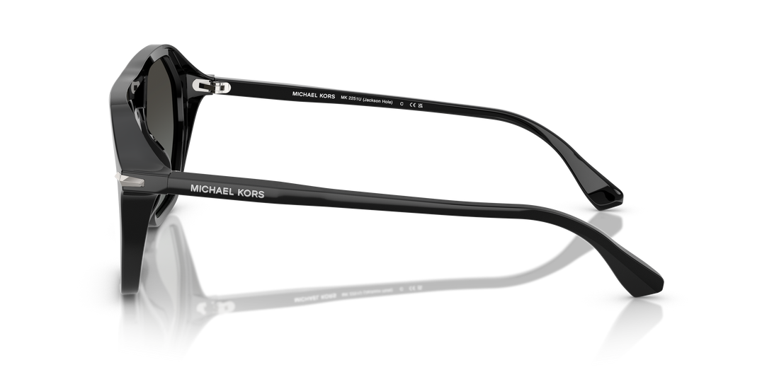 Gafas de sol michael kors mk2251u jackson hole 300588 negro pilot masculino talla 57mm - Vista de detalle