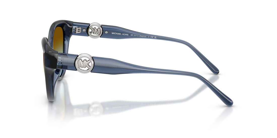 Occhiali da sole michael kors mk2271u nagoya 30025d azul cat eye femenino taglia 53mm - Vista dettagliata