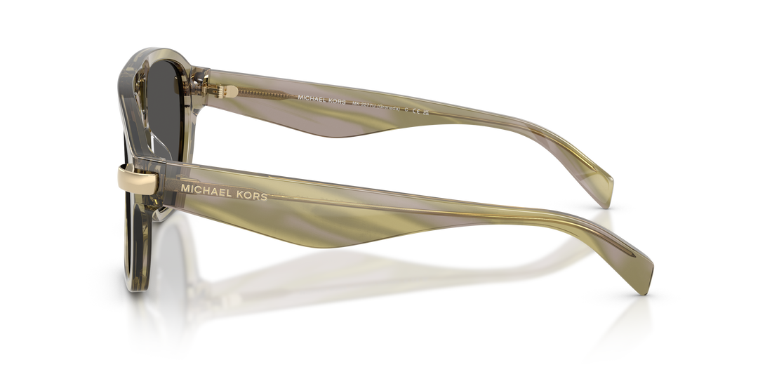 Occhiali da sole michael kors mk2277u grenada 404087 verde pilot femenino taglia 56mm - Vista dettagliata