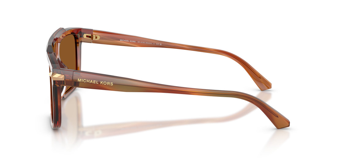 Sunglasses michael kors mk2278u boston 403973 marron square masculino size 57mm - Detailed view