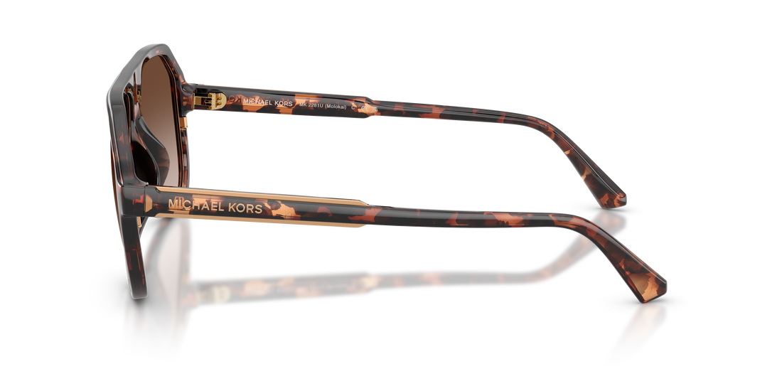 Sunglasses michael kors mk2281u molokai 300613 havana pilot masculino size 59mm - Detailed view