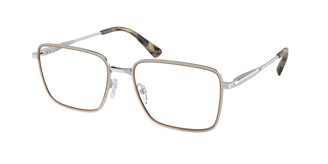 Prescription glasses michael kors mk3079 méribel 1893 plateado rectangular masculino size 56mm - Main view