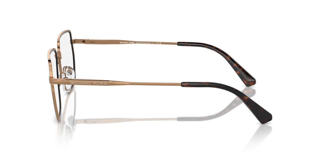 Óculos graduados michael kors mk3080 steamboat 1899 dorado irregular masculino tamanho 56mm - Vista de detalhe