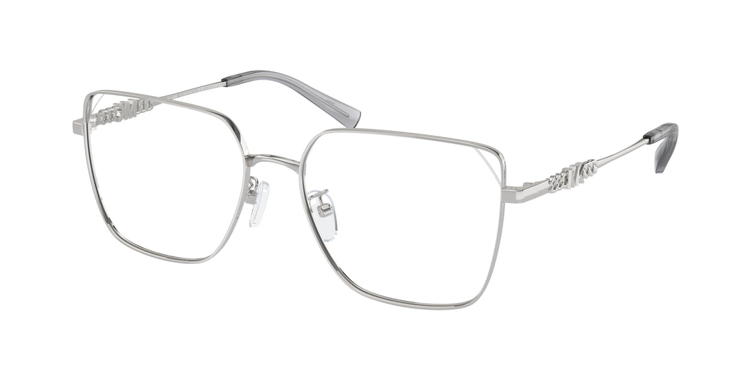 Prescription glasses michael kors mk3083d dali 1893 plateado rectangular femenino size 56mm - Main view