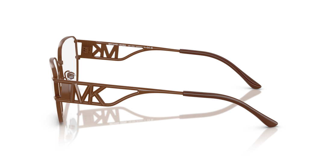 Prescription glasses michael kors mk3087 bilbao 1902 marron irregular femenina size 55mm - Detailed view