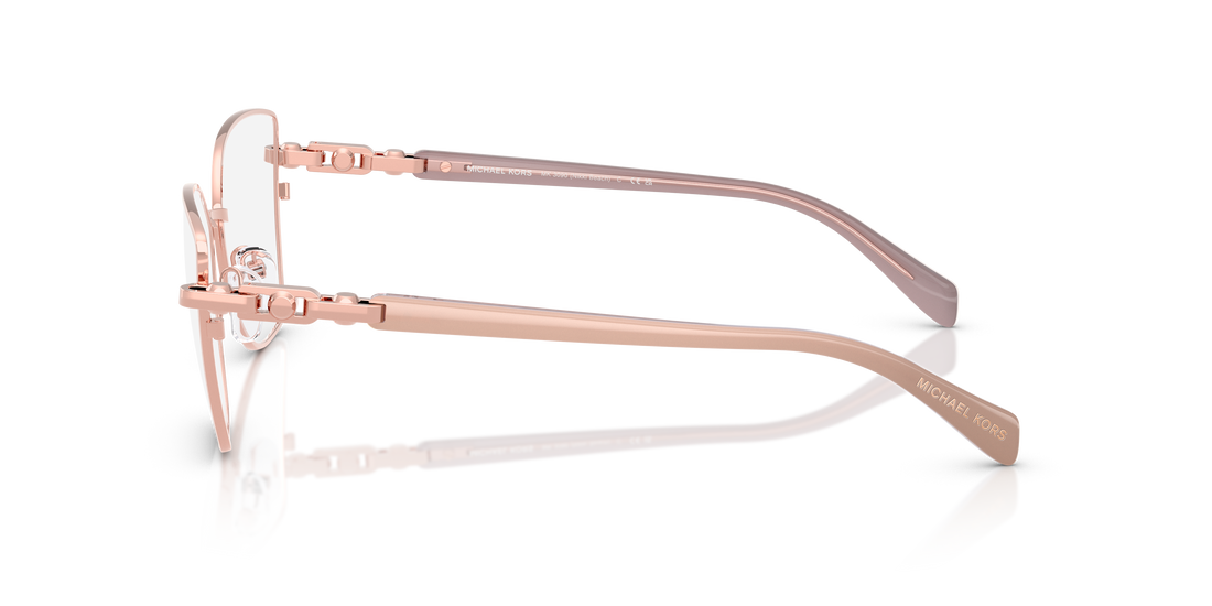 Gafas graduadas michael kors mk3090 nikki beach 1108 rosa square femenino talla 55mm - Vista de detalle