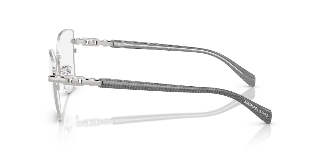 Gafas graduadas michael kors mk3090 nikki beach 1903 plateado square femenino talla 55mm - Vista de detalle