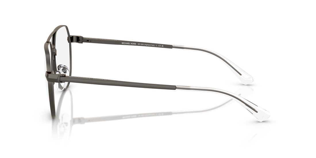 Gafas graduadas michael kors mk3092 highland park 1002 gris pilot masculino talla 57mm - Vista de detalle