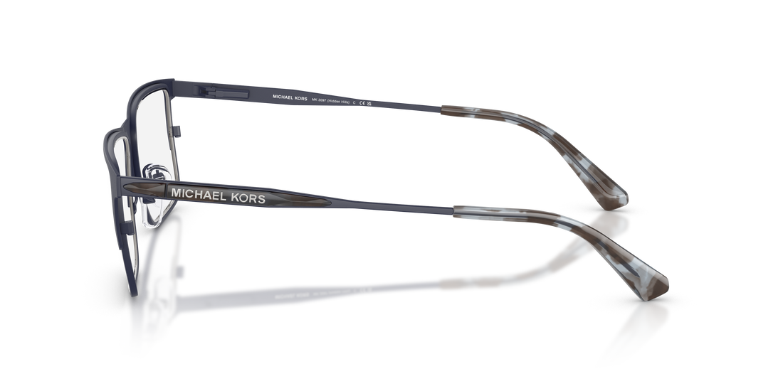 Lunettes de vue michael kors mk3097 hidden hills 1207 azul rectangular masculino taille 53mm - Vue détaillée