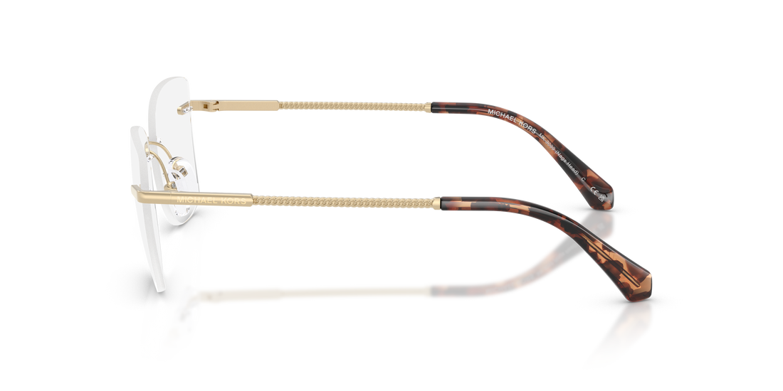 Prescription glasses michael kors mk3099 nags head 1014 dorado square femenino size 53mm - Detailed view