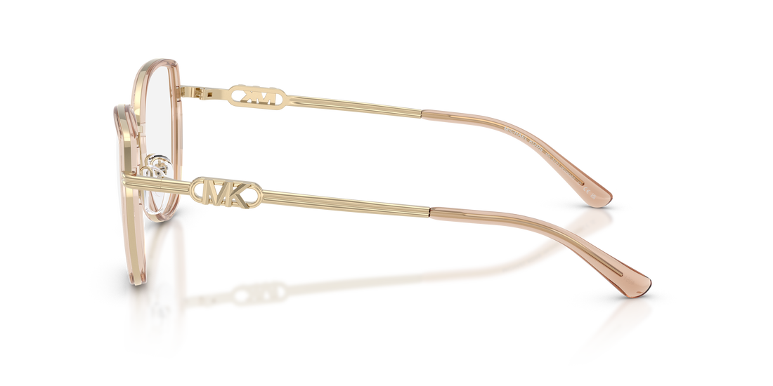 Prescription glasses michael kors mk3101 kiawah 4051 marron round femenino size 53mm - Detailed view