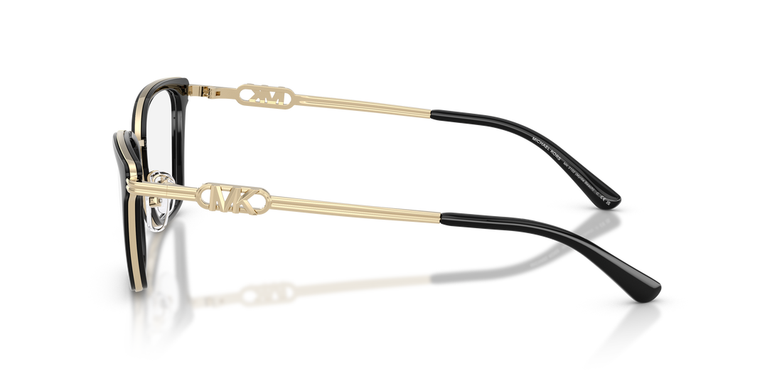 Prescription glasses michael kors mk3102 myrtle beach 3005 negro rectangular femenino size 49mm - Detailed view