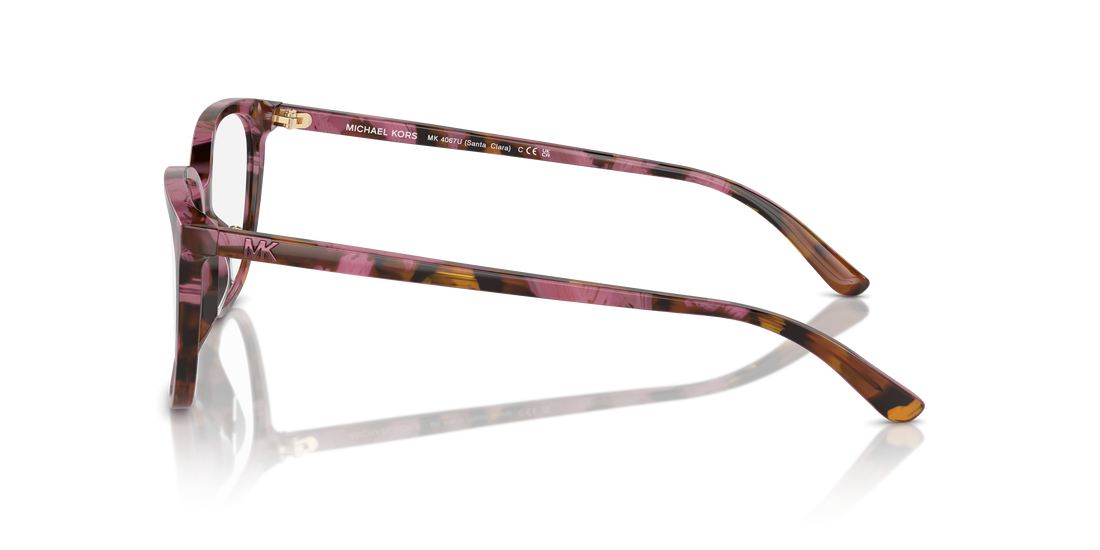 Occhiali da vista michael kors mk4067u santa clara 3998 havana rectangular femenina taglia 55mm - Vista dettagliata
