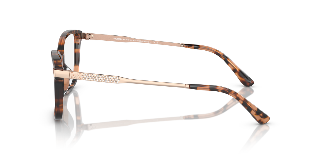 Óculos graduados michael kors mk4105bu georgetown 3555 femenino tamanho 52mm - Vista de detalhe