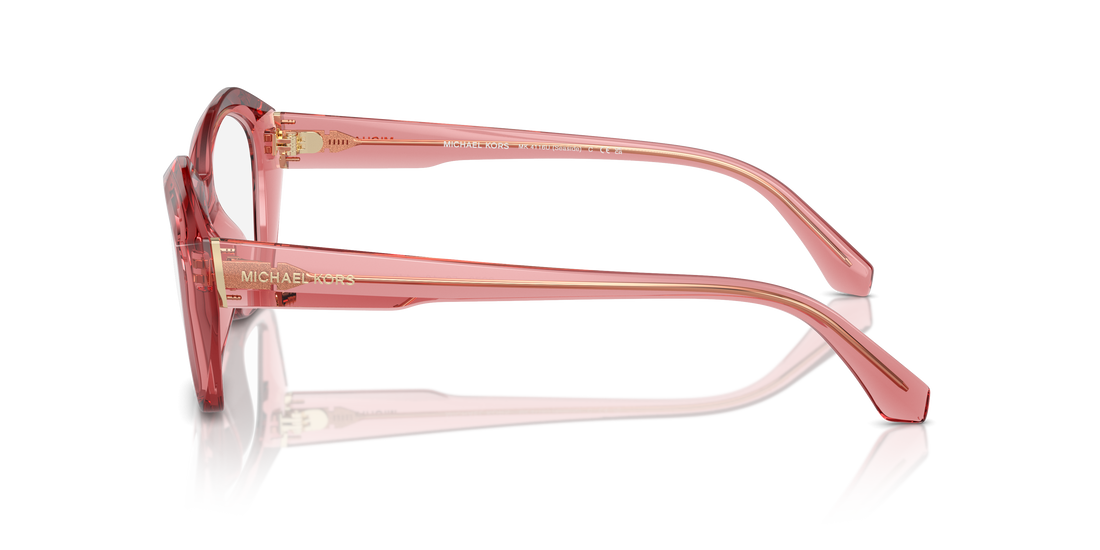 Óculos graduados michael kors mk4116u seaside 3970 rosa irregular femenino tamanho 53mm - Vista de detalhe
