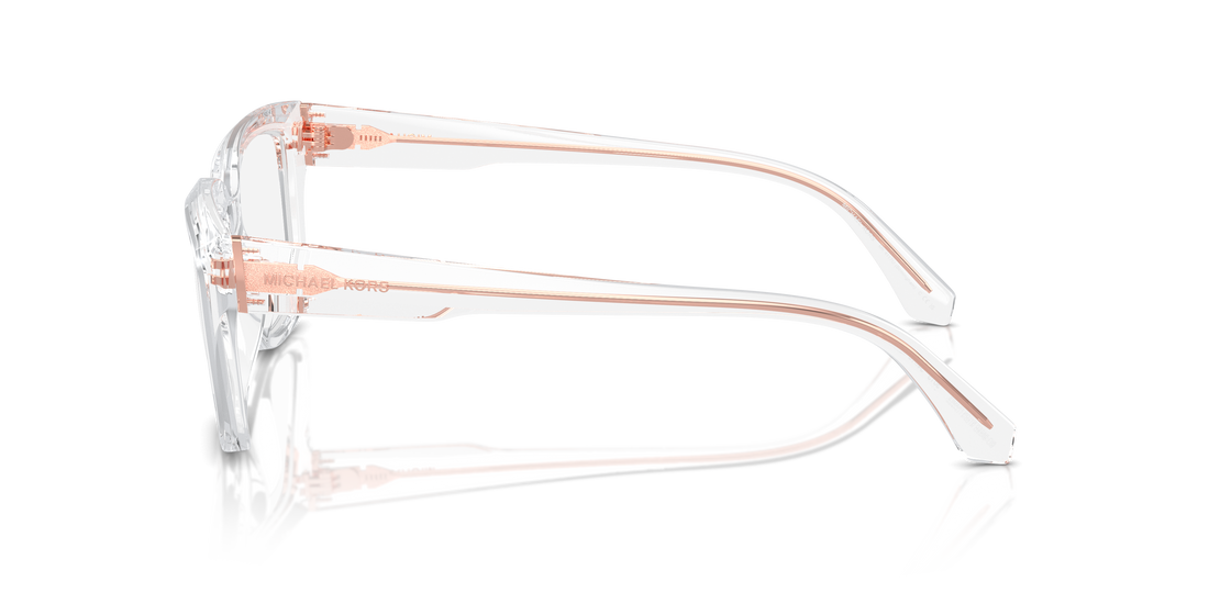 Óculos graduados michael kors mk4117u birmingham 3015 transparente rectangular femenino tamanho 54mm - Vista de detalhe