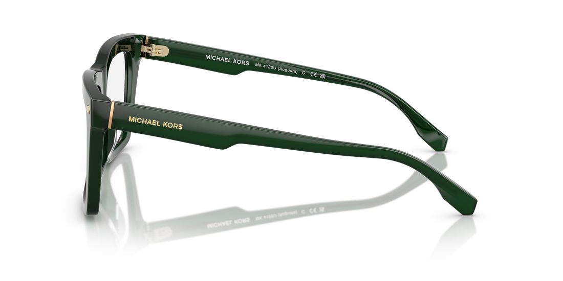 Prescription glasses michael kors mk4128u augusta 4008 verde square masculino size 54mm - Detailed view