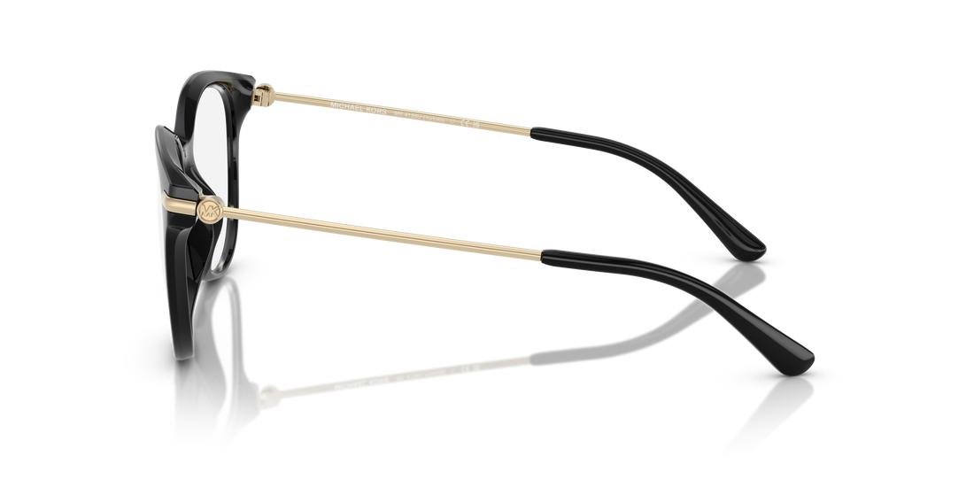 Prescription glasses michael kors mk4135u tortola 3005 negro round femenina size 54mm - Detailed view