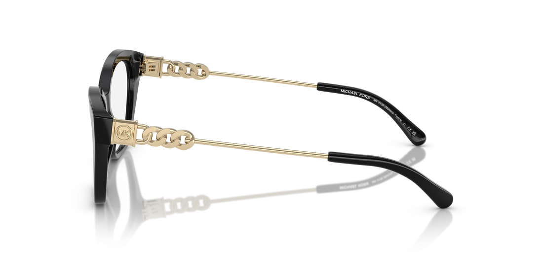 Gafas graduadas michael kors mk4136 makena beach 3005 negro square femenina talla 54mm - Vista de detalle