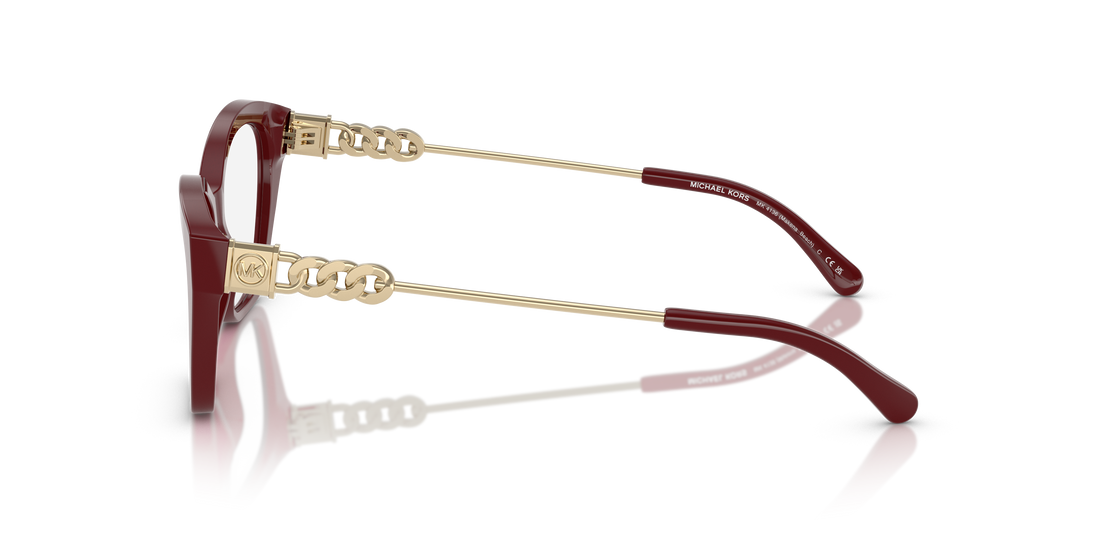 Gafas graduadas michael kors mk4136 makena beach 4004 rojo square femenina talla 54mm - Vista de detalle