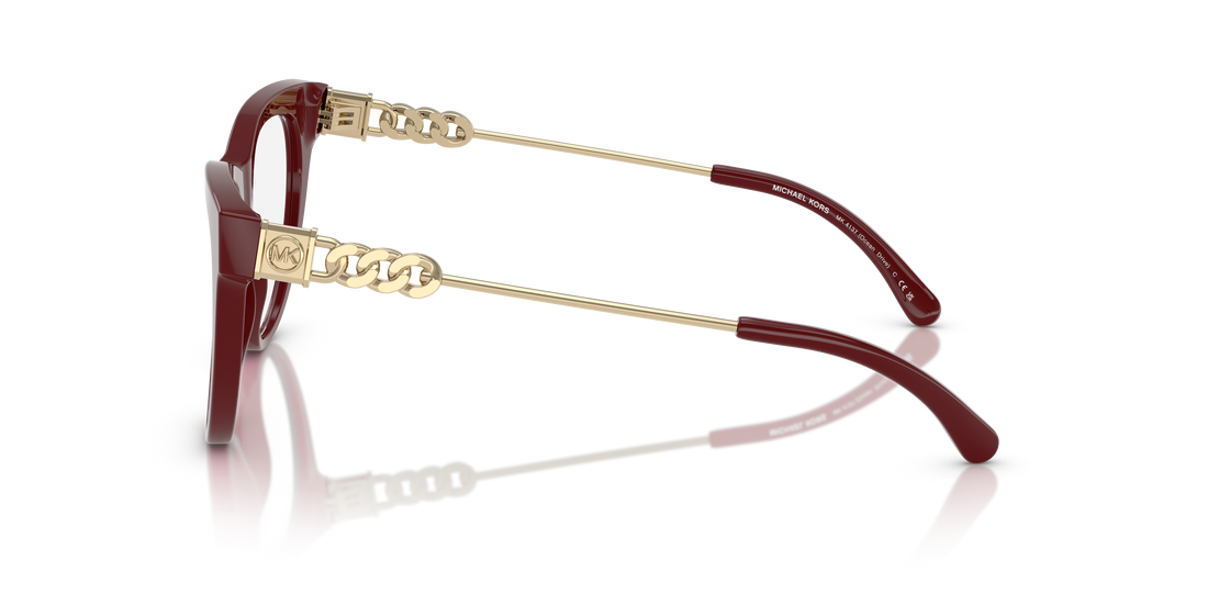 Gafas graduadas michael kors mk4137 ocean drive 4004 rojo cat eye femenino talla 52mm - Vista de detalle
