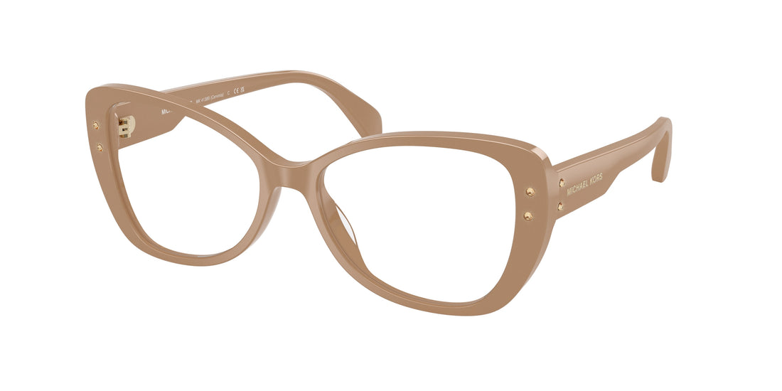Gafas graduadas michael kors mk4138b cervinia 3555 marrón butterfly femenina talla 54mm - Vista principal