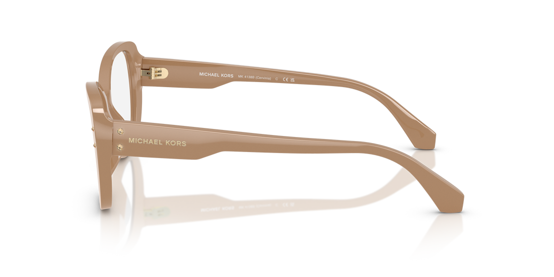 Gafas graduadas michael kors mk4138b cervinia 3555 marrón butterfly femenina talla 54mm - Vista de detalle