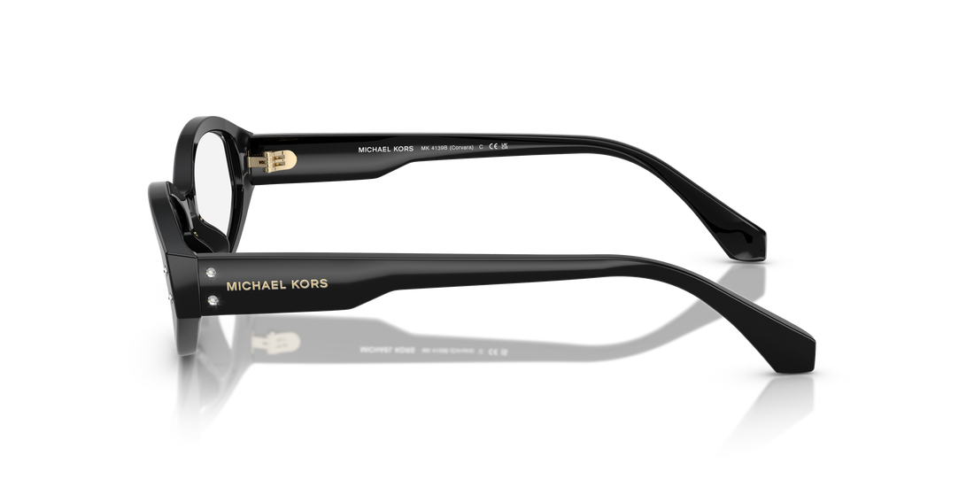 Gafas graduadas michael kors mk4139b corvara 3005 negro oval femenino talla 54mm - Vista de detalle