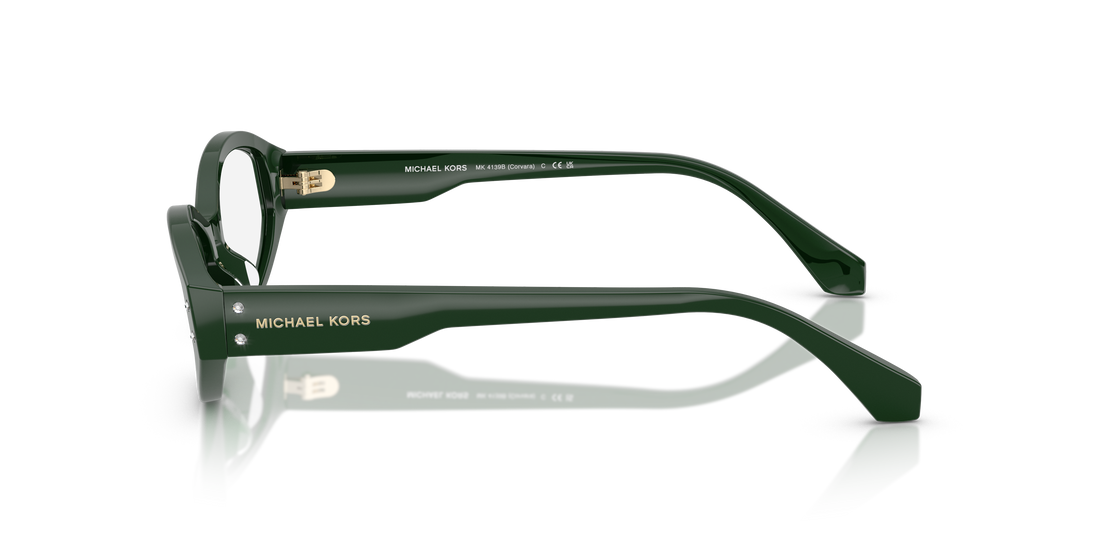 Gafas graduadas michael kors mk4139b corvara 4006 verde oval femenino talla 54mm - Vista de detalle