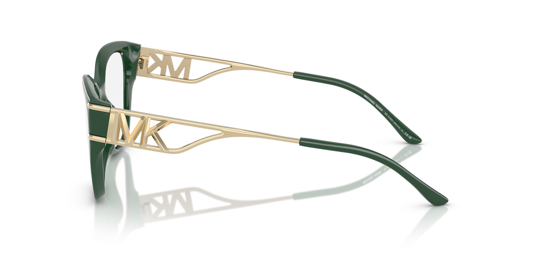 Gafas graduadas michael kors mk4140u bierzo 4006 verde square femenina talla 54mm - Vista de detalle