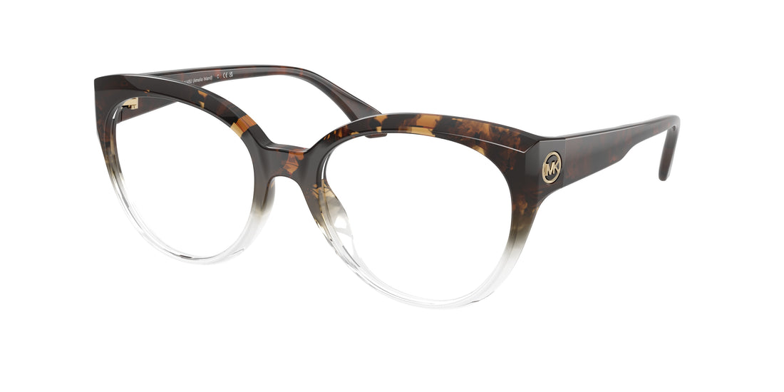 Lunettes de vue michael kors mk4145u amelia island 4025 multicolor round femenino taille 52mm - Vue principale