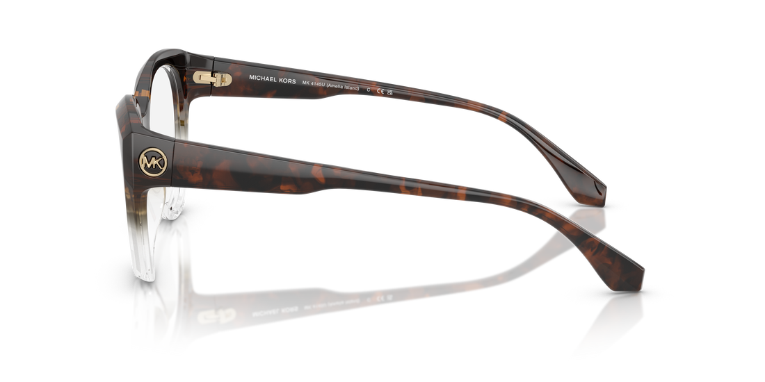 Lunettes de vue michael kors mk4145u amelia island 4025 multicolor round femenino taille 52mm - Vue détaillée