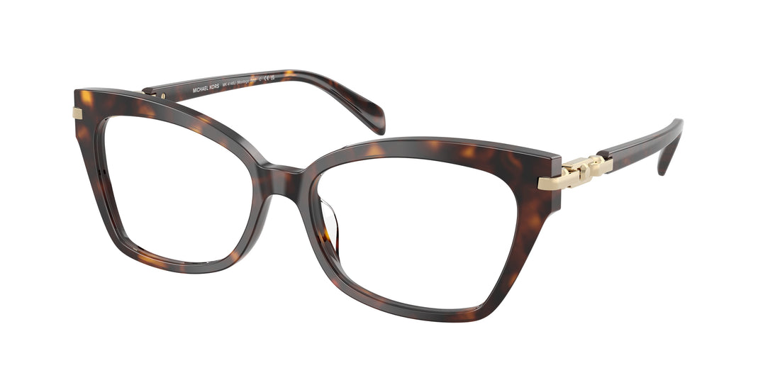 Lunettes de vue michael kors mk4146u montego bay 3006 havana cat eye femenino taille 56mm - Vue principale