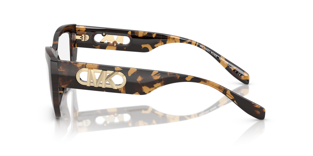 Lunettes de vue michael kors mk4149u puglia 3006 havana rectangular femenino taille 52mm - Vue détaillée