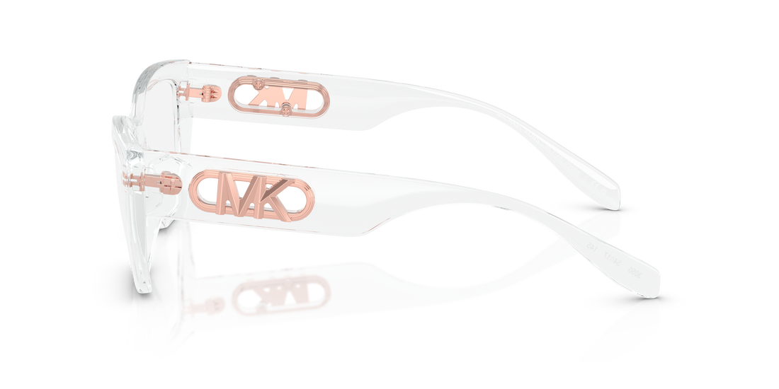 Gafas graduadas michael kors mk4149u puglia 3050 transparente rectangular femenino talla 52mm - Vista de detalle