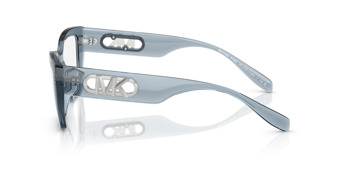 Gafas graduadas michael kors mk4149u puglia 4014 azul rectangular femenino talla 52mm - Vista de detalle
