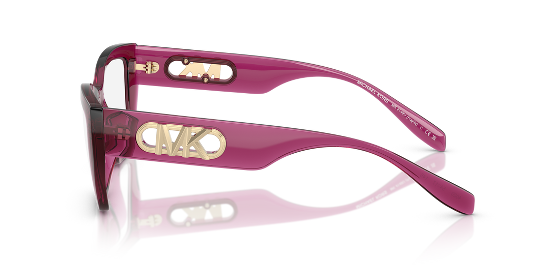 Gafas graduadas michael kors mk4149u puglia 4020 rosa rectangular femenino talla 52mm - Vista de detalle