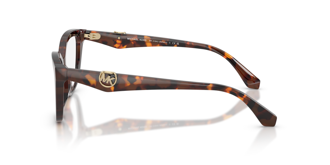 Lunettes de vue michael kors mk4164u bellano 4031 havana cat eye femenino taille 52mm - Vue détaillée