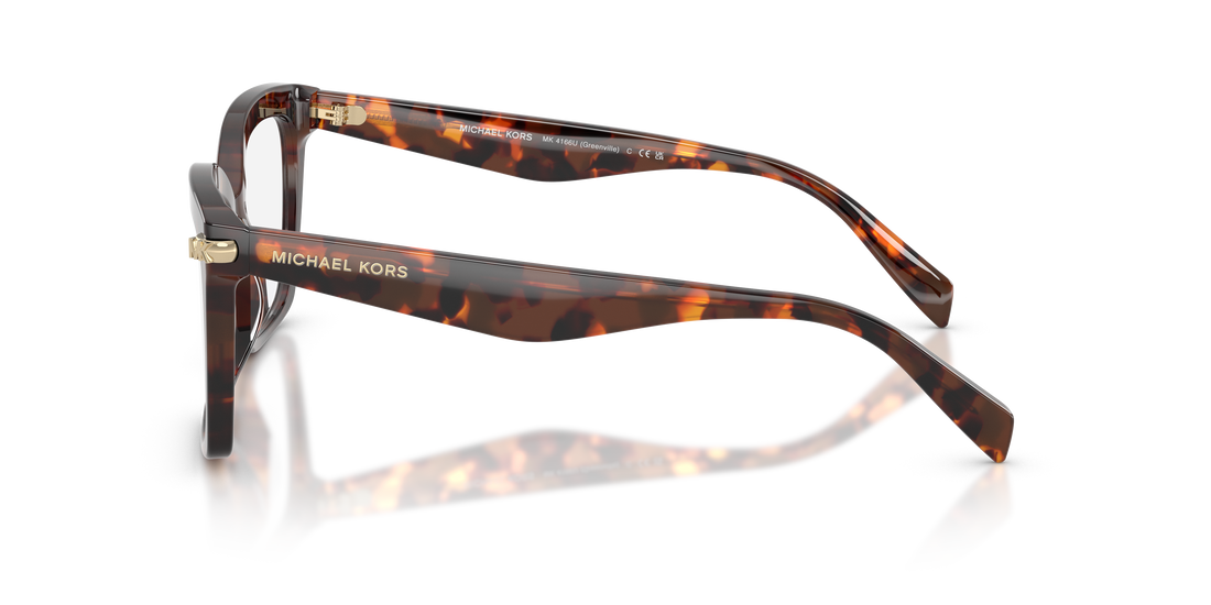 Lunettes de vue michael kors mk4166u greenville 4031 havana square femenino taille 53mm - Vue détaillée