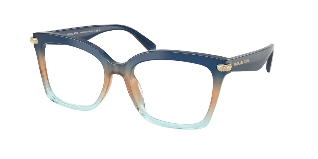 Lunettes de vue michael kors mk4166u greenville 4037 azul square femenino taille 53mm - Vue principale