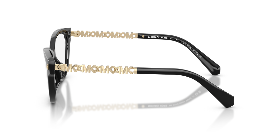 Prescription glasses michael kors mk4171u douro valley 3005 negro cat eye femenino size 49mm - Detailed view