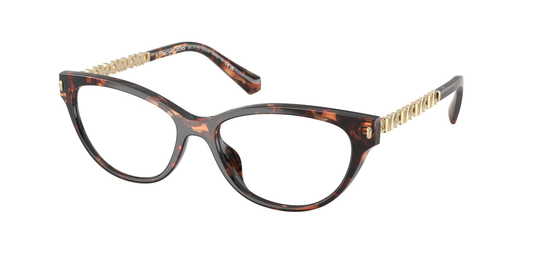 Prescription glasses michael kors mk4171u douro valley 3006 havana cat eye femenino size 54mm - Main view