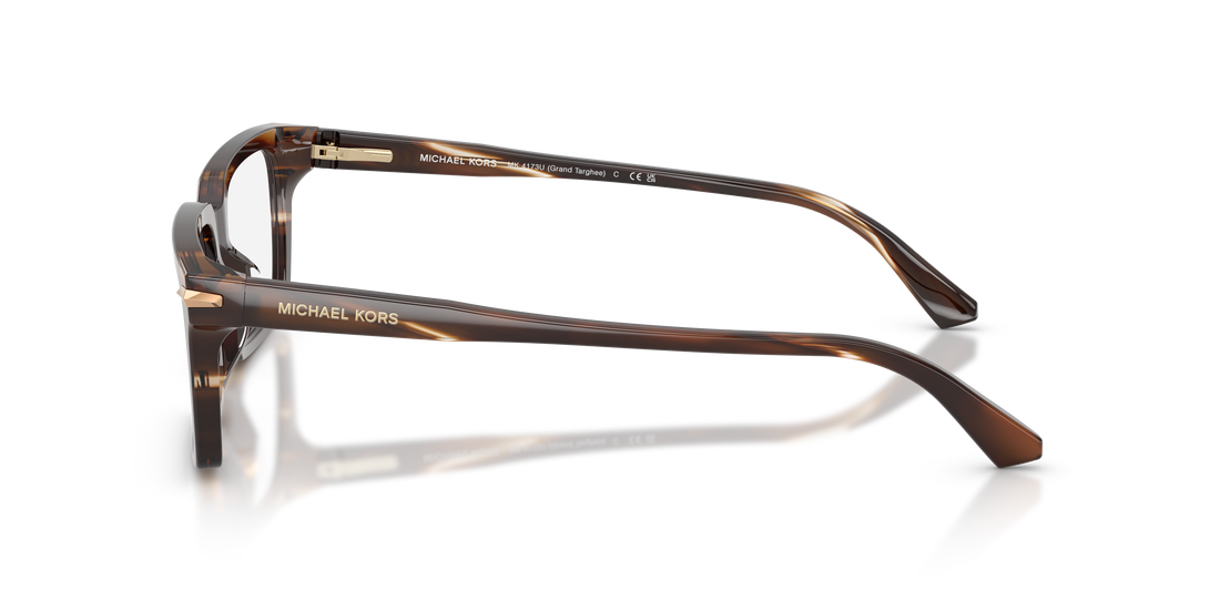 Prescription glasses michael kors mk4173u grand targhee 4039 marron rectangular masculino size 56mm - Detailed view