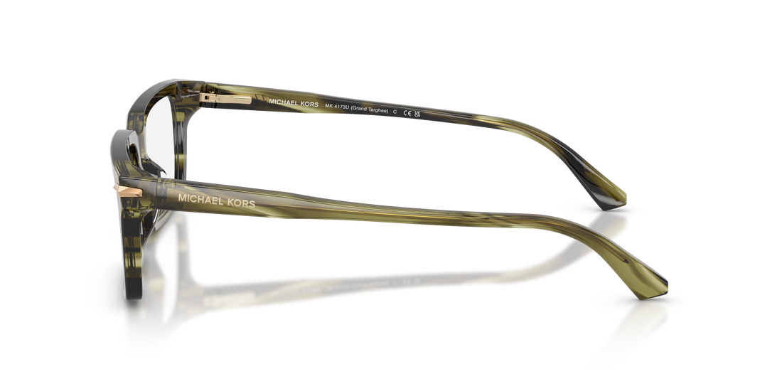 Prescription glasses michael kors mk4173u grand targhee 4040 verde rectangular masculino size 54mm - Detailed view