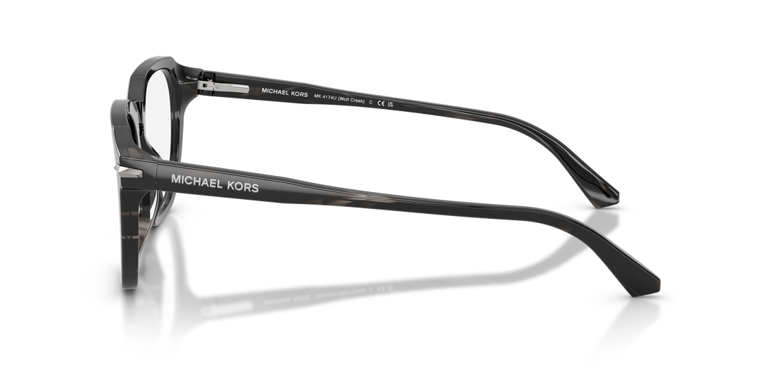 Prescription glasses michael kors mk4174u wolf creek 4034 negro square masculino size 54mm - Detailed view