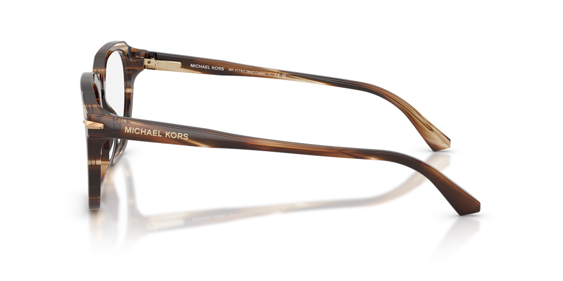 Prescription glasses michael kors mk4174u wolf creek 4039 marron square masculino size 54mm - Detailed view