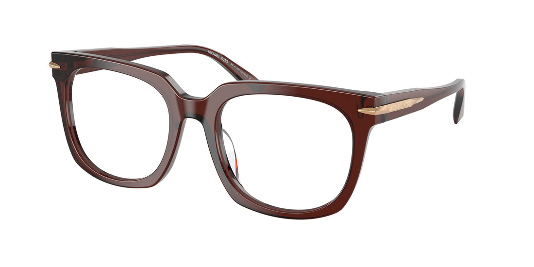 Prescription glasses michael kors mk4176u ontario 3401 marron square masculino size 54mm - Main view
